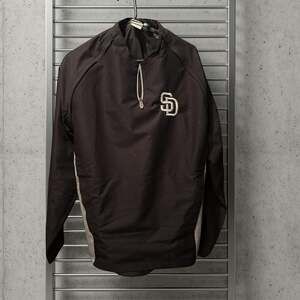 Nike San Diego Padres Authentic Collection Night Game Half-Zip Windbreaker